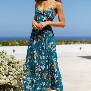 LADY LIKE YOU MIDI DRESS TEAL