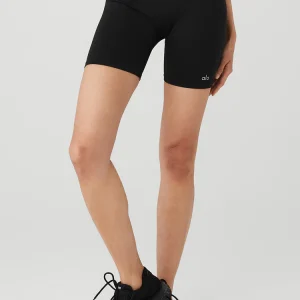 ALO YOGA 5" SEAMLESS RIBBED FAVORITE SHORT